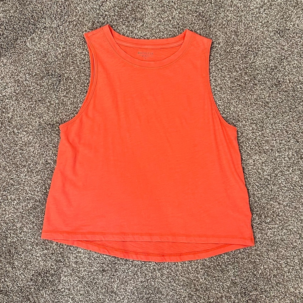 Sleeveless Coral Top